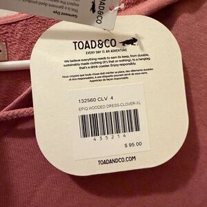 Toad&Co Dusty Rose Hooded Garment